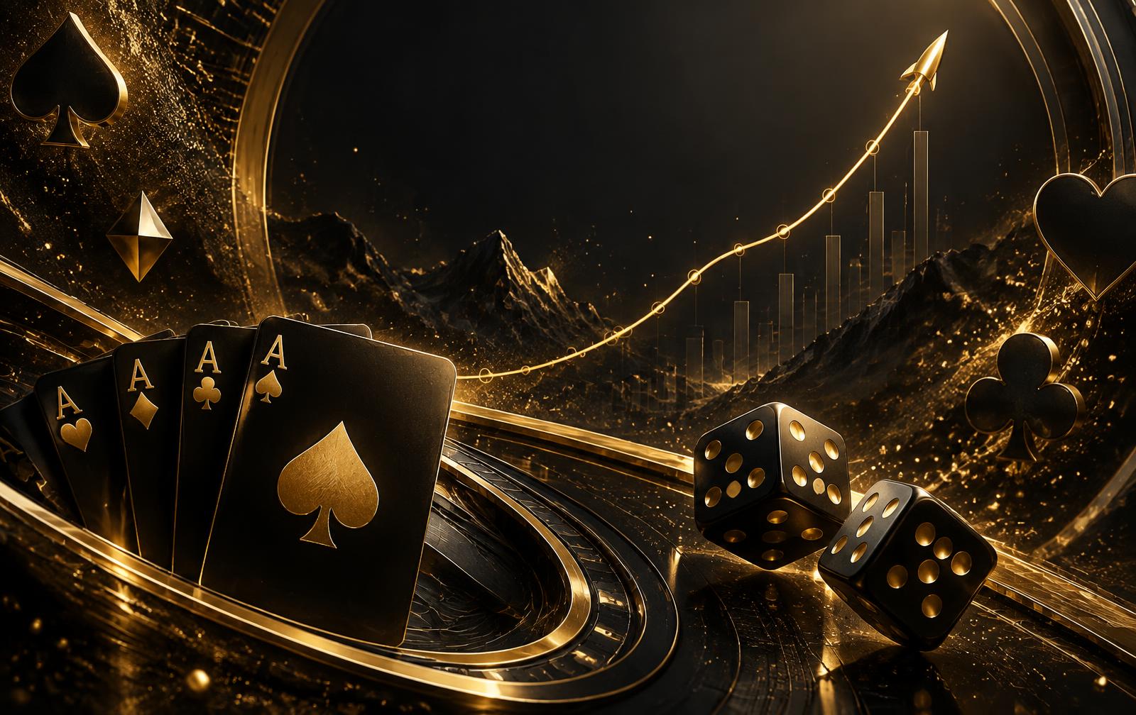RupeeX Gaming premium gold and charcoal artwork